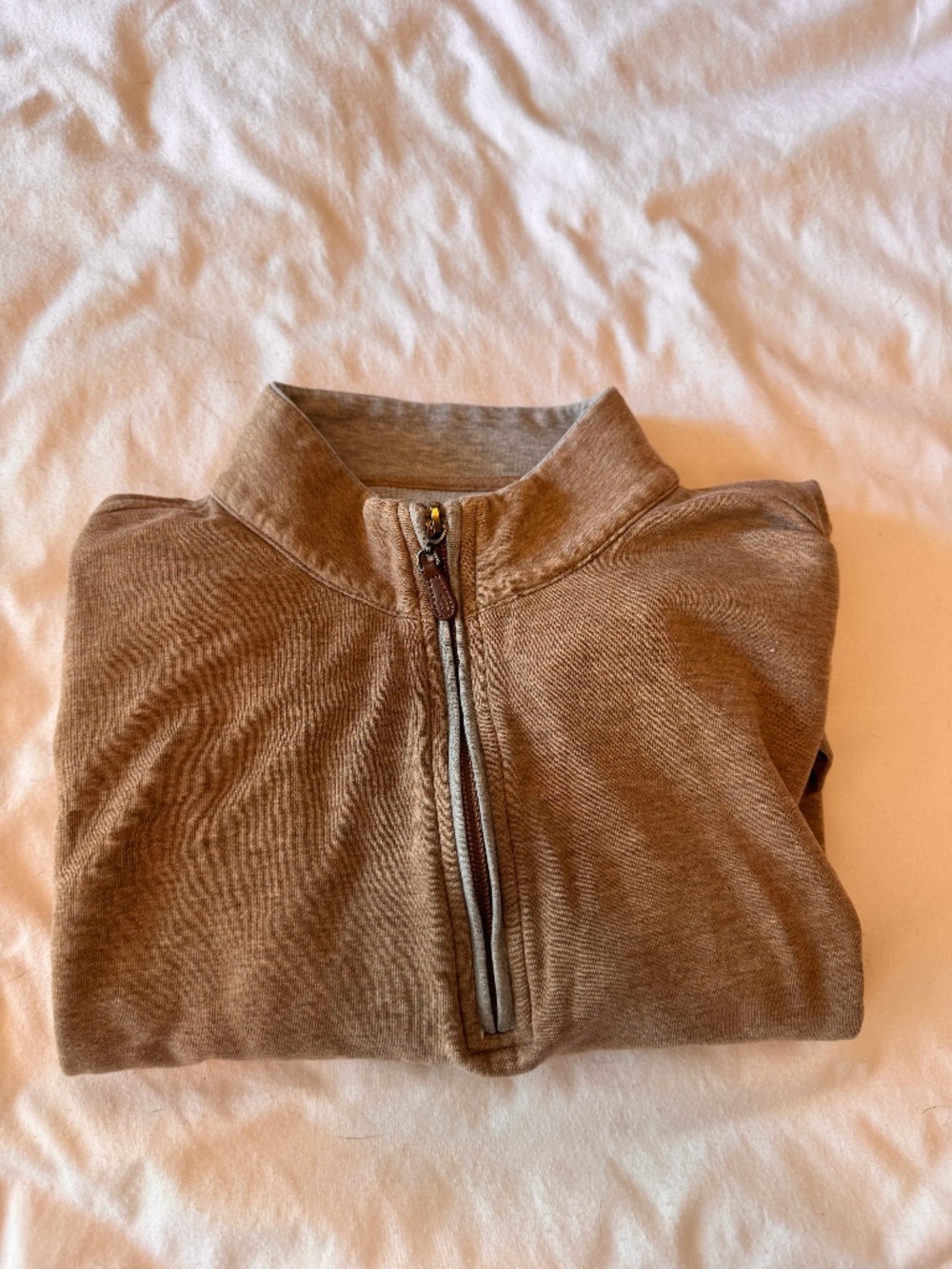 Johnnie-O Quarter Zip - Brown